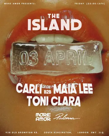 The Island by MORE AMOR. London 3rd April 2026 at Paloma The Island by MORE AMOR. London 3rd April 2026 at Paloma