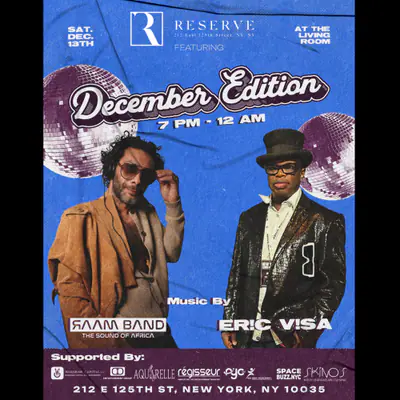 The Reserve December Edition - EDM event at TBA - The Reserve, 212 E 125th St The Living Room, New York, NY in New York