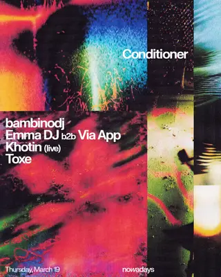 Conditioner & OST presents: bambinodj, Emma DJ b2b Via App, Khotin (live), TOXE New York 2026 - EDM news article