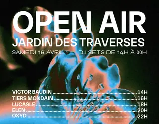 Open Air DJ sets at TBA - Jardin des Traverses