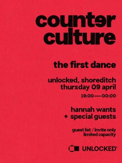 counter culture - the first dance - EDM event at UNLOCKED in London