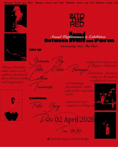 Between Sound and Form - Sound Performance and Exhibition - EDM event at Ikii in Berlin