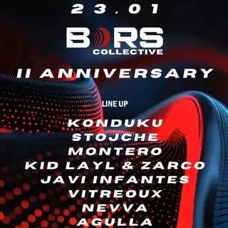 Bors Collective: 2nd Anniversary w/ KONDUKU, Stojche , Montero , KID LAYL & Zarco at Sala Muv