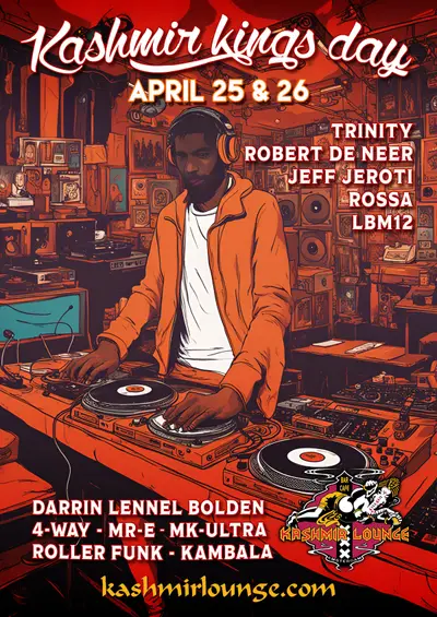 Kashmir Kings Day - EDM event at Kashmir Lounge in Amsterdam