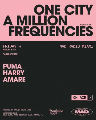 CAMARADERIE: PUMA, HARRY, AMARE at Mad Radio Miami