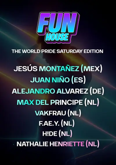 FunHouse - The World Pride Saturday Edition - EDM event at WestWeelde in Amsterdam