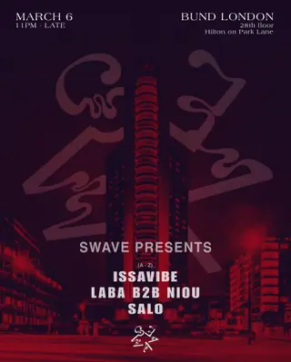 SWAVE presents: Above the City X BUND at TBA - Bund, Shanghai Me @Hilton on Park Lane