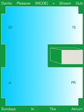 Sundays In The Atrium: Danilo Plessow [MCDE] + Shawn Dub at public records