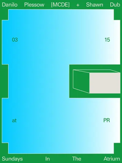Sundays In The Atrium: Danilo Plessow [MCDE] + Shawn Dub - EDM event at public records in New York