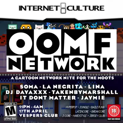 ⋆。°✩ #OOMFNETWORK - a cartoon network nite 4 the moots ⋆。°✩ ⋆。°✩ #OOMFNETWORK - a cartoon network nite 4 the moots ⋆。°✩ - EDM event at Vespers Club in London