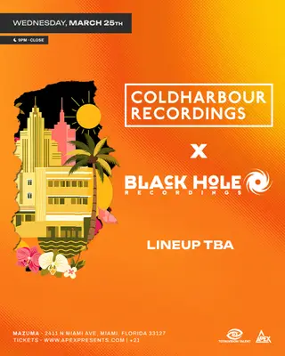 Coldharbour X Black Hole Recordings Night at Mazuma