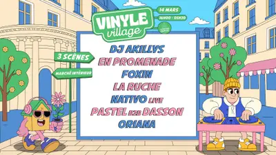Vinyle Village - Spring Edition XXL - EDM event at La Rotonde Stalingrad in Barcelona