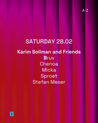 TOFFLER presents Karim Soliman and Friends at Toffler TOFFLER presents Karim Soliman and Friends at Toffler