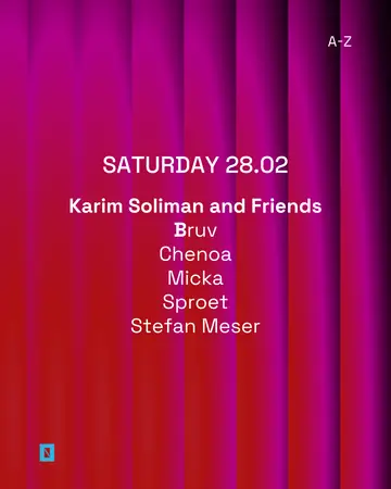 TOFFLER presents Karim Soliman and Friends at Toffler TOFFLER presents Karim Soliman and Friends at Toffler