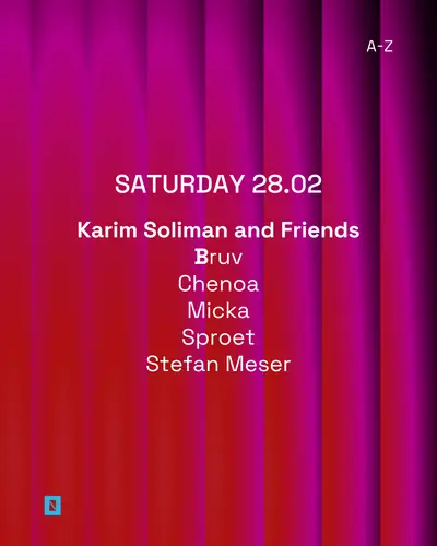 TOFFLER presents Karim Soliman and Friends - EDM event at Toffler in Rotterdam