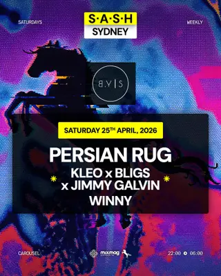 ★ S.A.S.H Sydney x By Your Side ★ Two up & Techno Afters ★ Saturday 25th April ★ at Carousel Bar & Ballroom ★ S.A.S.H Sydney x By Your Side ★ Two up & Techno Afters ★ Saturday 25th April ★ at Carousel Bar & Ballroom