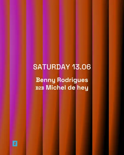 Toffler presents Benny Rodrigues B2B Michel de Hey - EDM event at Toffler in Rotterdam