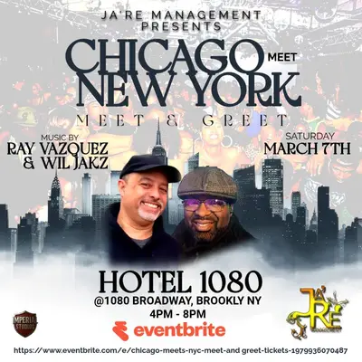 Chicago meets NY Meet & Greet w/DJs Ray Vazquez & Wil Jakz - EDM event at Hotel 1080 in New York City
