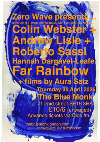Zero Wave at TBA - The Blue Monk SE16