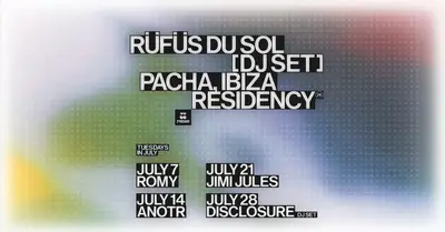 Rüfüs Du Sol [DJ SET] - EDM event at Pacha Ibiza in Ibiza