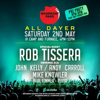 May Bank Holiday Quadrant Park PARTY at Camp and Furnace