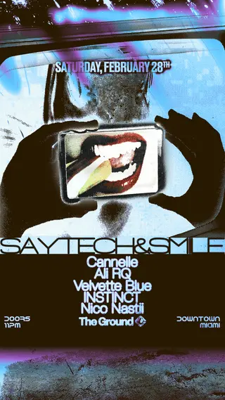 SAY TECH AND SMILE: Cannelle + Ali RQ at The Ground at Club Space