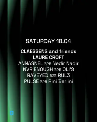 Toffler presents Claessens and friends at Toffler Toffler presents Claessens and friends at Toffler