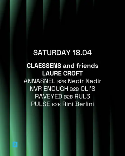 Toffler presents Claessens and friends - EDM event at Toffler in Rotterdam