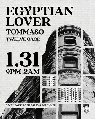 Egyptian Lover at Thalia Hall Egyptian Lover at Thalia Hall