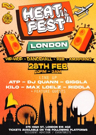 HEAT FEST LONDON / DANCEHALL - R&B - AMAPIANO - HIP-HOP at Orange Room
