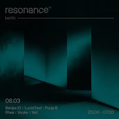 Resonance - EDM event at TBA - Location in Telegram in Berlin