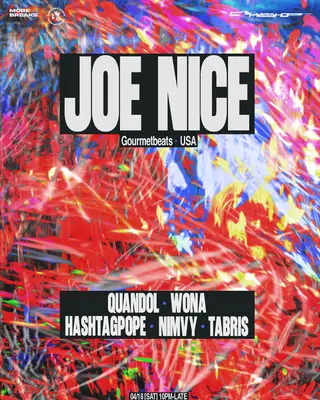 More Bass with Joe Nice at Cakeshop More Bass with Joe Nice at Cakeshop