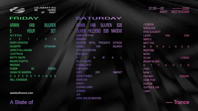 A State Of Trance 2026 - EDM event at TBA in Rotterdam