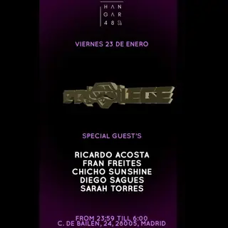 PRIVILEGE: RICARDO ACOSTA, FRAN FREITES, CHICHO SUNSHINE, DIEGO SAGUES, SARAH TORRES at Hangar48 Club