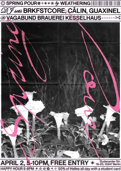 Spring Pour Spring Pour - EDM event at Vagabund Brauerei Kesselhaus in Berlin
