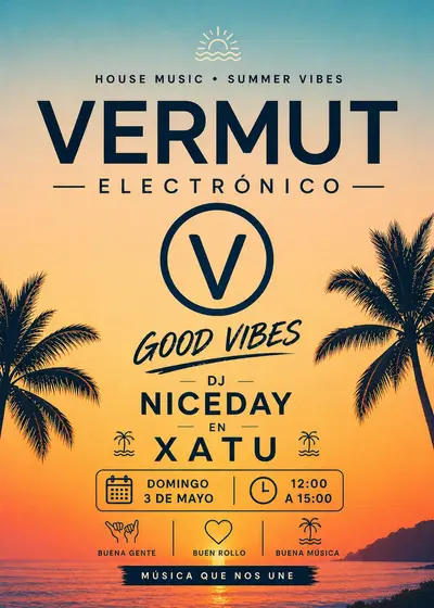 Vermouth Electrónico - EDM event at Xatu in Barcelona