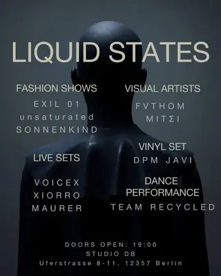 DRIPS: LIQUID STATES (Fashion Shows + Dance + Music + Visuals) at Studio dB