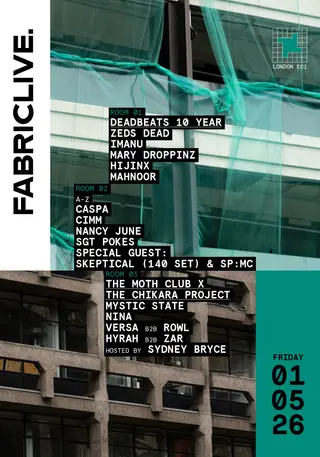 FABRICLIVE: Zeds Dead, Imanu, Caspa, Skeptical (140 Set), SP:MC, Cimm, Mystic State + more at fabric FABRICLIVE: Zeds Dead, Imanu, Caspa, Skeptical (140 Set), SP:MC, Cimm, Mystic State + more at fabric