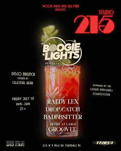 STUDIO 215: Disco All Night Long feat. Boogie Lights (Denver) - EDM event at 215 W in Detroit