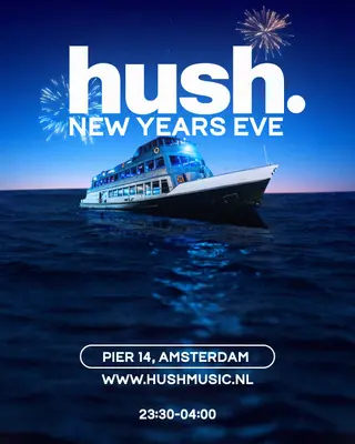 Hush New Year's Eve, Boatparty at De Ruijterkade 14