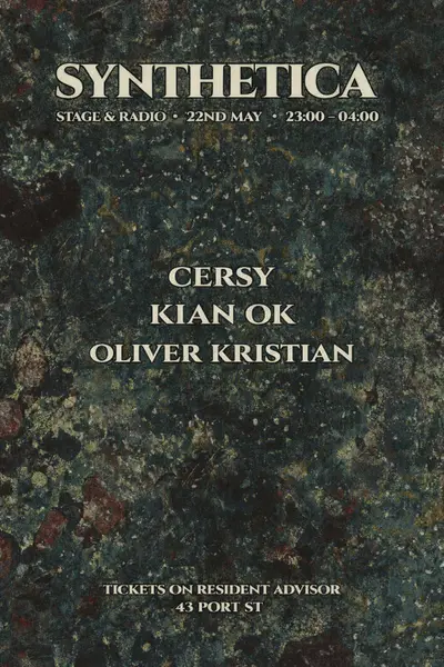 Synthetica - Kian OK, Cersy - EDM event at Stage and Radio in Manchester