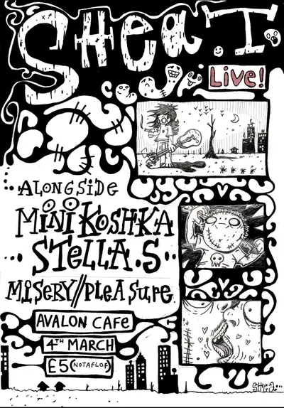 Shea.T with Mini Koshka, Stella.S, Misery//Pleasure - EDM event at Avalon Cafe Bermondsey in London