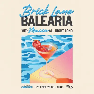 25 Years of 1001: Brick Lane Balearia with Macca (All Night Long) - EDM event at Cafe 1001 in London