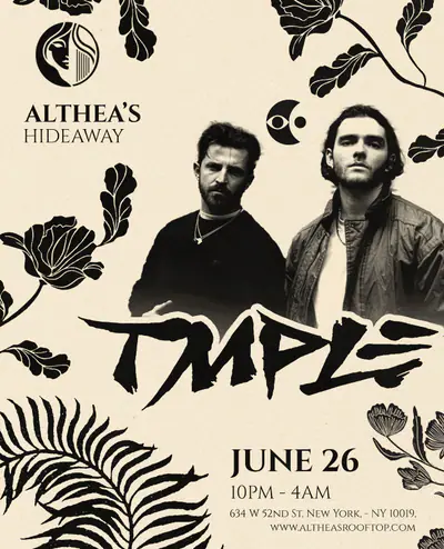 TMPLE(HYBRID SET) - EDM event at Althea's Rooftop in New York