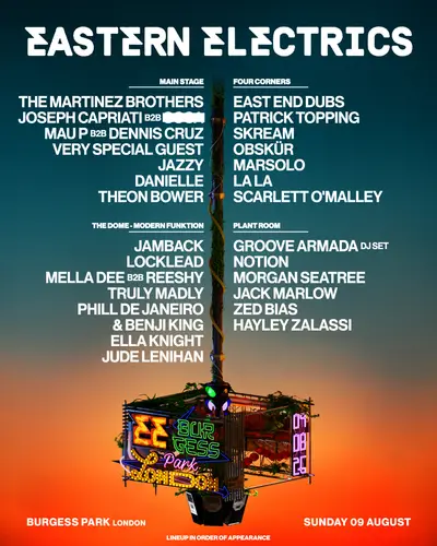 Eastern Electrics 2026 - EDM event at Burgess Park in London