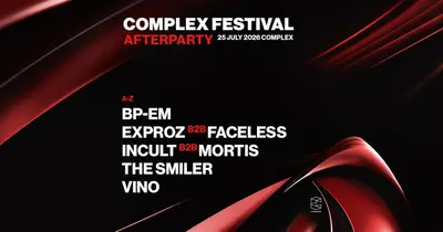Complex Festival 2026 Afterparty - EDM event at Complex Maastricht in All