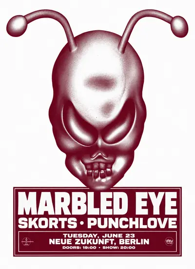 Marbled Eye, Skorts, Punchlove - EDM event at Neue Zukunft in Berlin