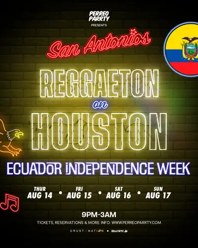 Ecuadorian Independence Week Reggaeton on Houston - Perreo Party NYC - EDM event at San Antonios in New York