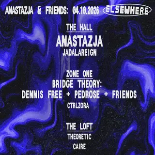 Anastazja & Friends: JADALAREIGN, Bridge Theory: Dennis Free + Pedrose, CTRLZORA New York 2026 - EDM news article Anastazja & Friends: JADALAREIGN, Bridge Theory: Dennis Free + Pedrose, CTRLZORA New York 2026 - EDM news article