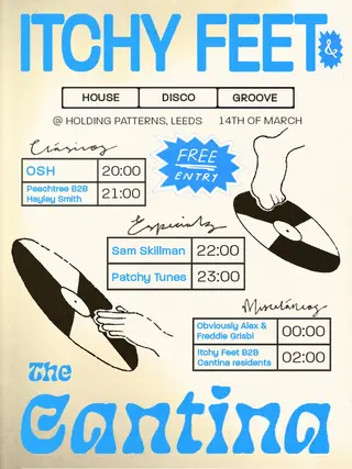 Itchy Feet presents: The Cantina at Holding Patterns